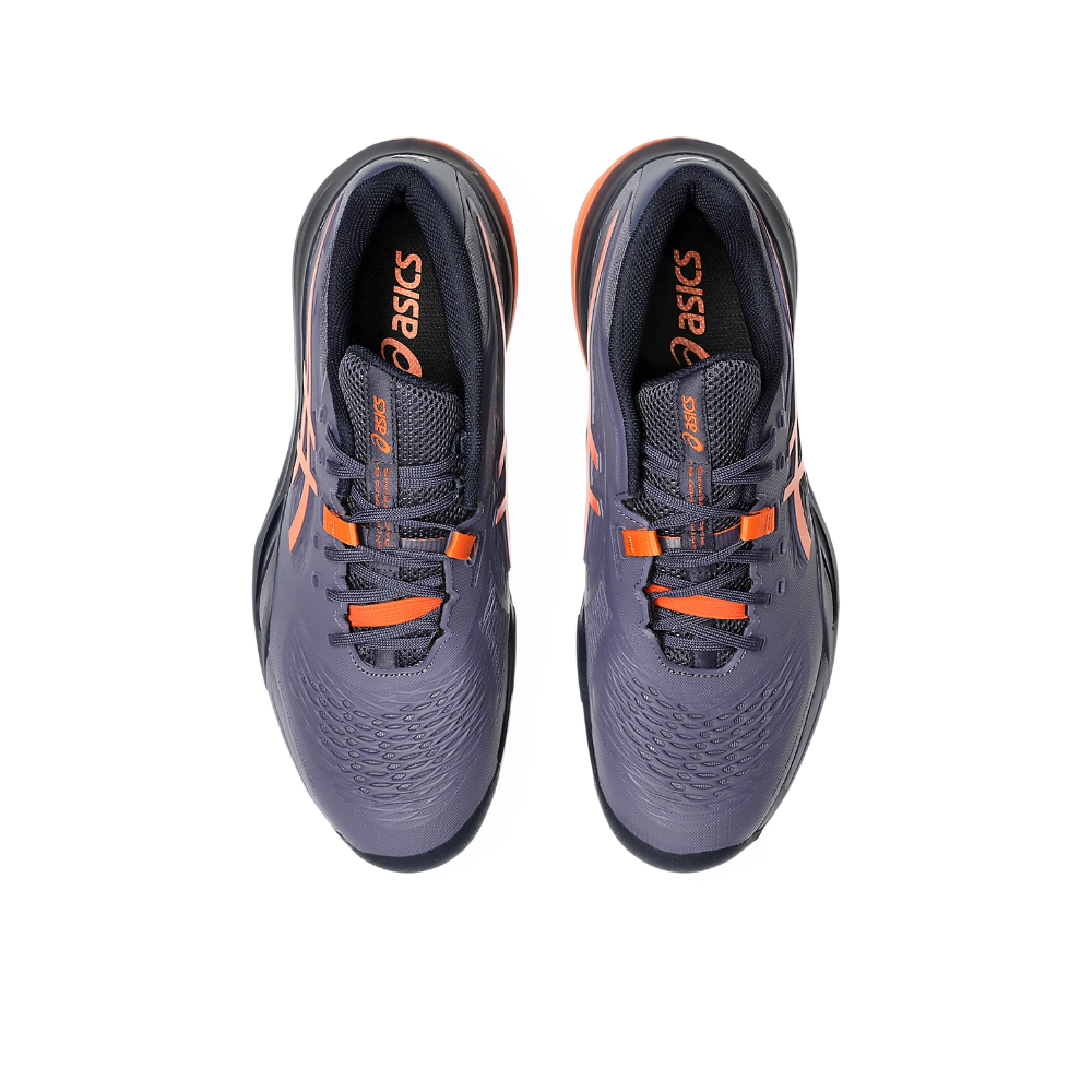 ASICS Men's GEL Resolution X Clay - Greyish Purple/Nova Orange