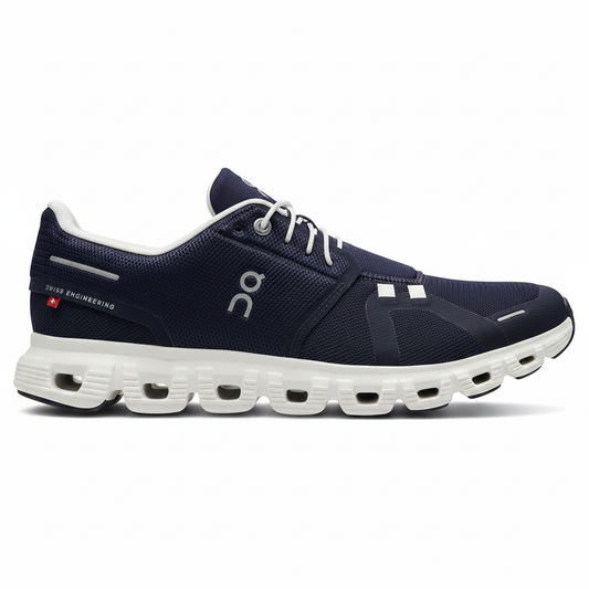 On Cloud 5 Navy/White – side profile